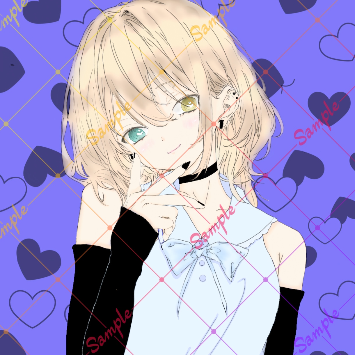 イラスト、アイコン描きます バストアップ～全身イラストまで幅広く描かせて頂きます イメージ1