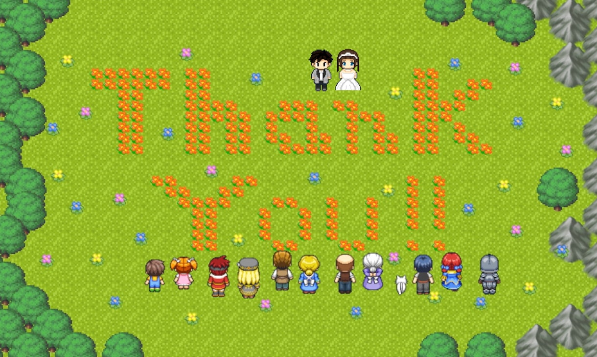 結婚式のドラクエ風エンドロールムービーを作成します 【格安プロ品質】ドラゴンクエスト風のウエディングムービー！ イメージ5