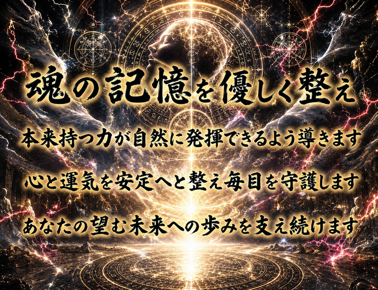 ソウルリブート◆インプラント解き結界張り守護します アカシックレコード全記録を書き換え至高の運命を覚醒展開します イメージ3
