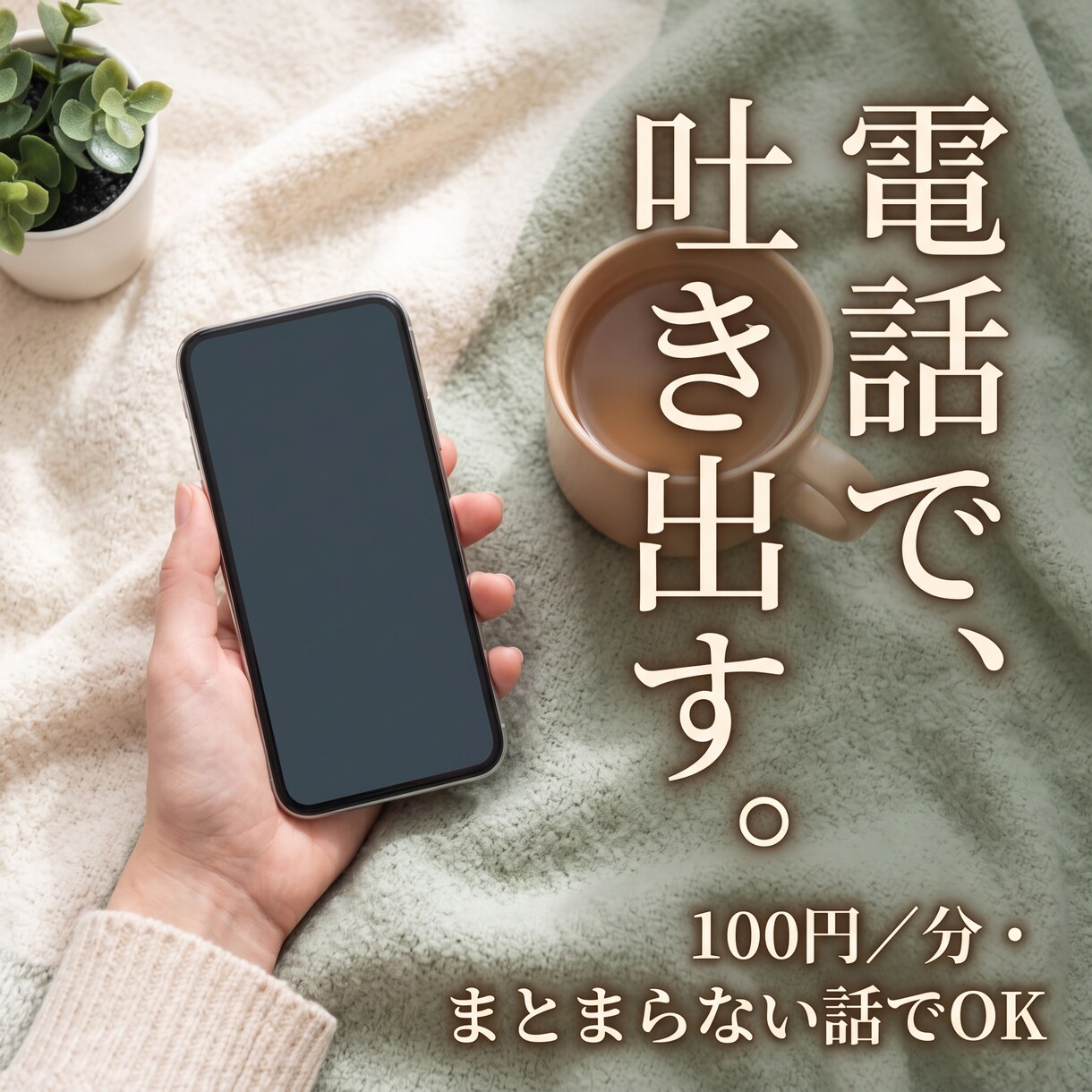 否定も説教もなし あなたの愚痴を丸ごと聴きます アドバイスも説教もなし。ただ味方でいる時間です イメージ4