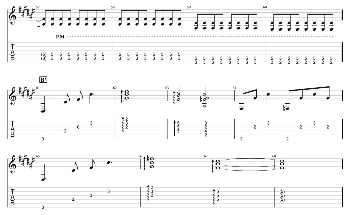 無料音源付き|ギターやベースのTAB譜作成します 楽譜制作会社で採譜をしていた現役ギタリストが採譜いたします イメージ6