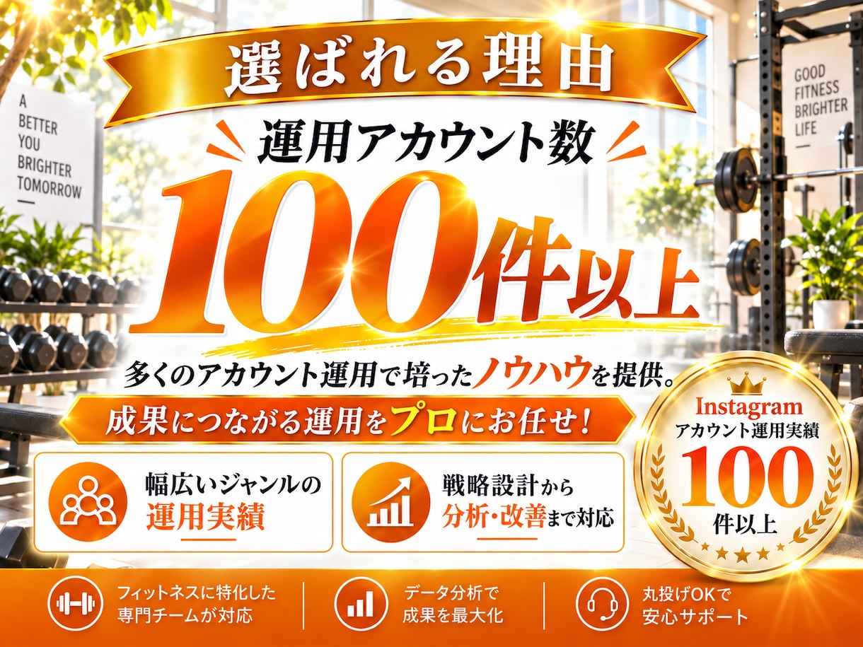 フィットネス業界特化！インスタグラム運用いたします フィットネス業界の「集客」に強いInstagram運用 イメージ4