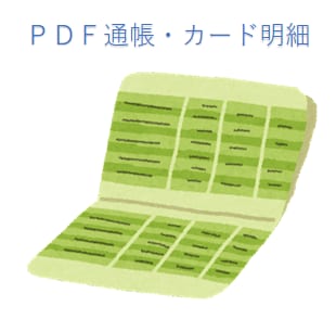 1行10～20円◎通帳・カード明細を入力します 閑散期のみの限定サービスです。 イメージ1