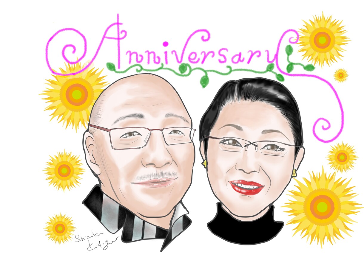 SNSアイコン、似顔絵かきます リアルタッチから漫画調の人物画をアイコンや似顔絵等で描きます イメージ3