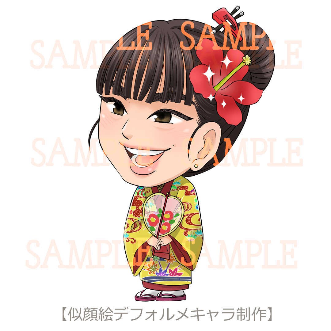 似顔絵デフォルメキャラを描きます 写真からデフォルメキャラを制作するサービスです イメージ5