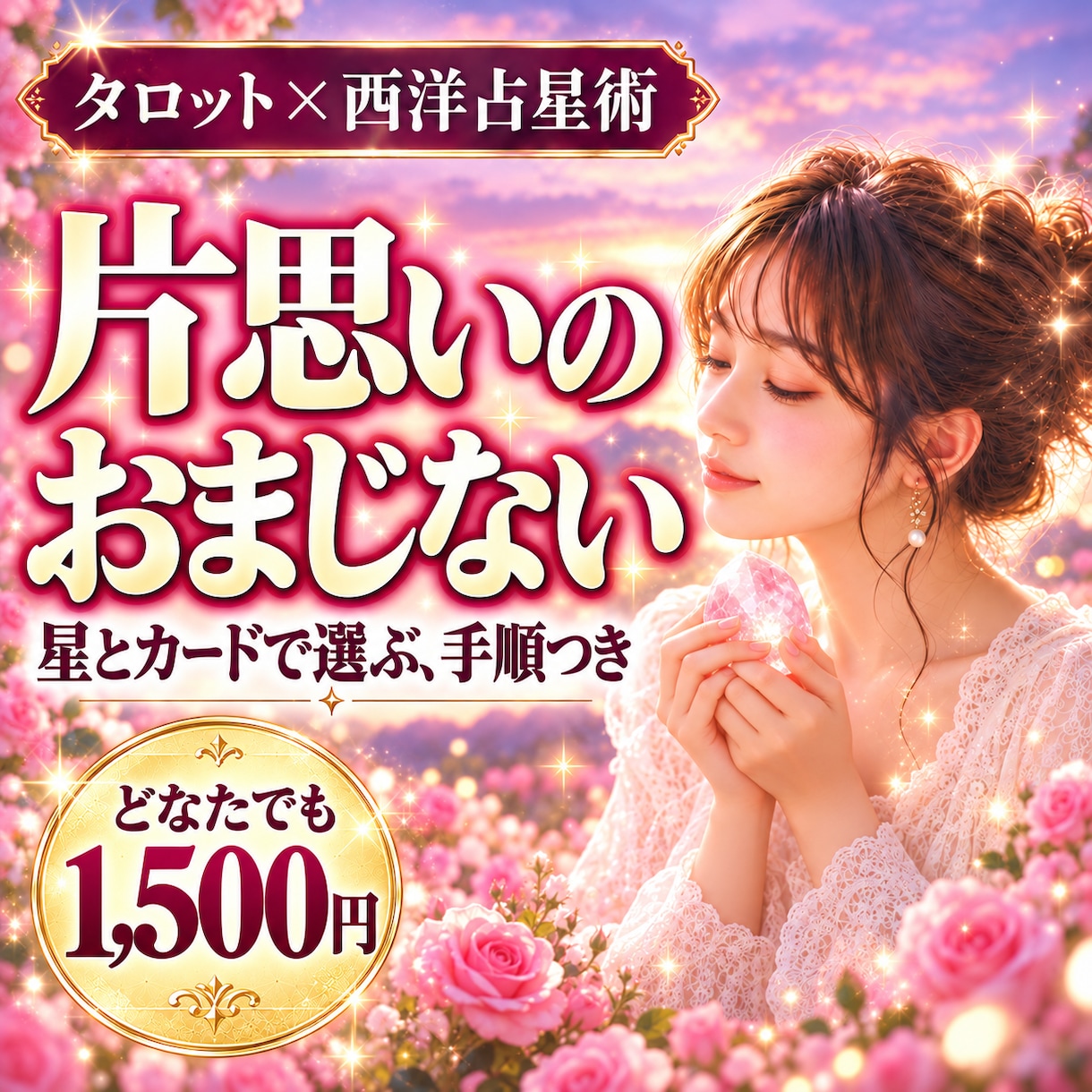 片思いのおまじない｜星とカードで選ぶ1つを届けます あの人のことで揺れる夜に｜心を整える1つを手順つきで イメージ1