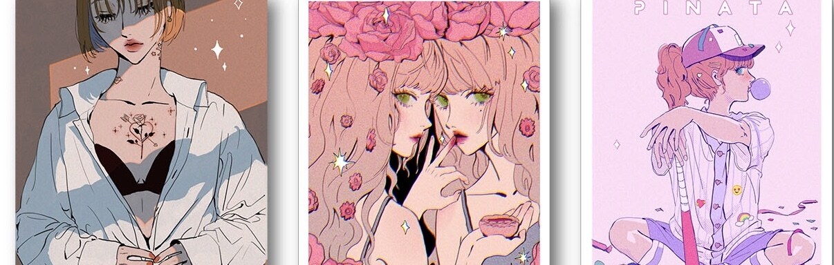 ふんわり可愛いテイストのイラスト描きます 現役美大生によるSNSのアイコンやイラストカット制作 イメージ3