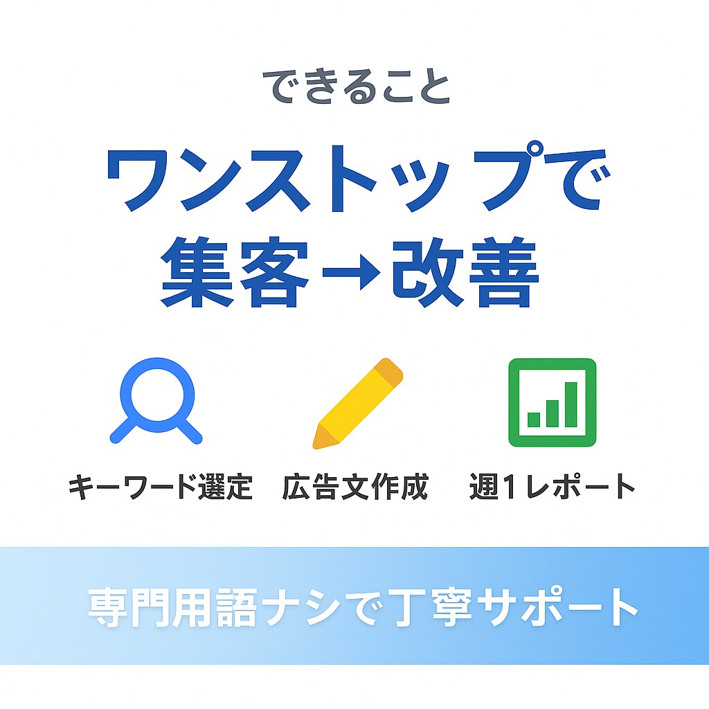 小額予算OK／WEB広告をご支援ます 少額予算から始める “はじめての Web 広告” イメージ2