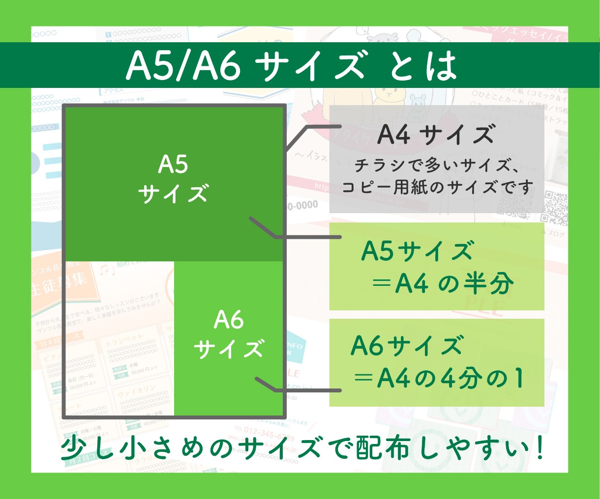 デザイン〜印刷まで！小さめサイズチラシ制作します A5、A6のチラシ・フライヤーのデザイン作成、印刷発注代行も イメージ2