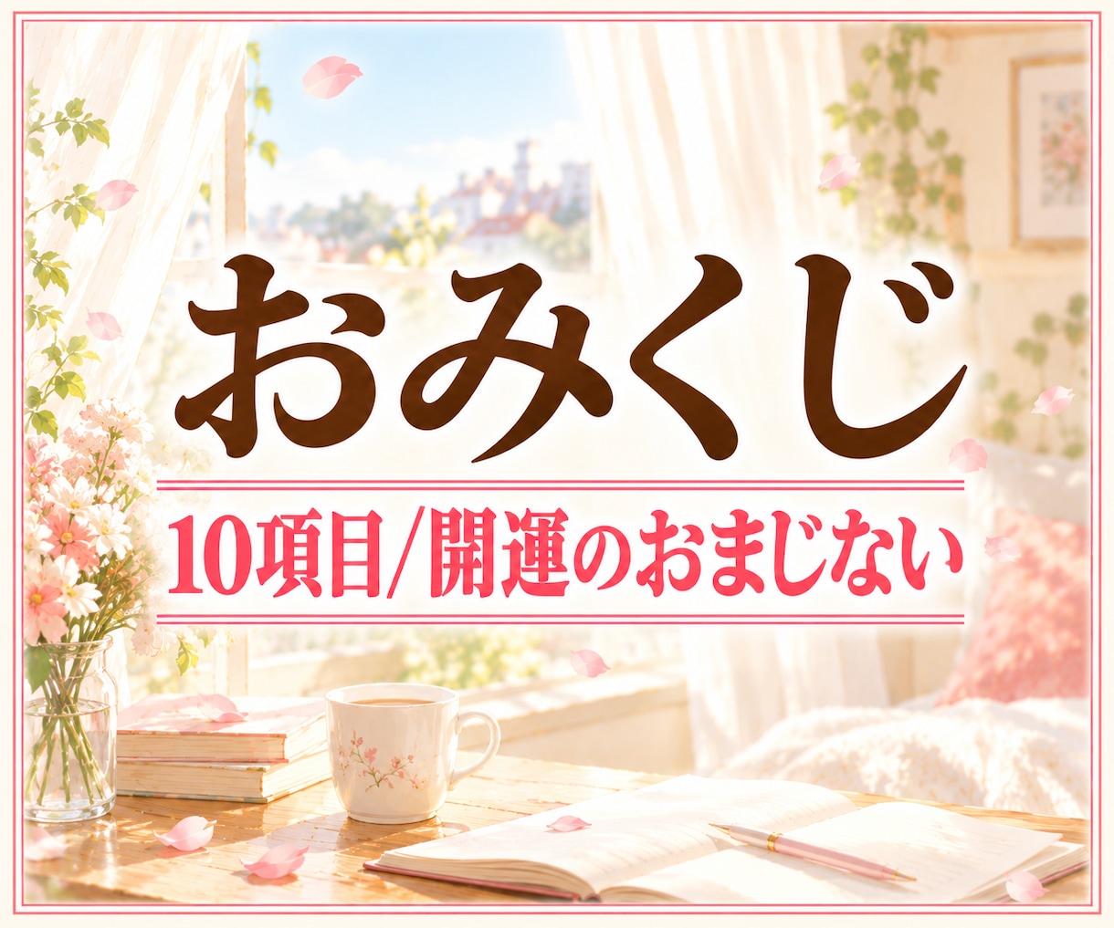 タロットおみくじ10項目/開運のおまじない占います 【最短30分】10項目の運勢と、開運のおまじない イメージ1