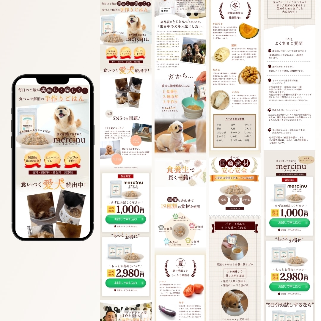 集客＆売り上げに特化したLPをまるっと制作します マーケティング視点で文章作成からデザイン制作構築まで行います イメージ3