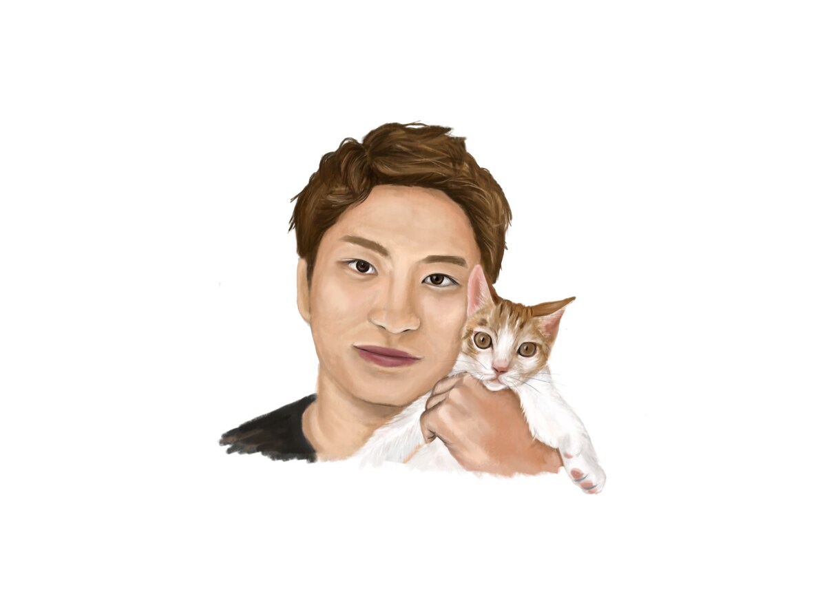 可愛いペットイラストを描きます 絵の具のタッチであたたかみのあるイラストです イメージ6