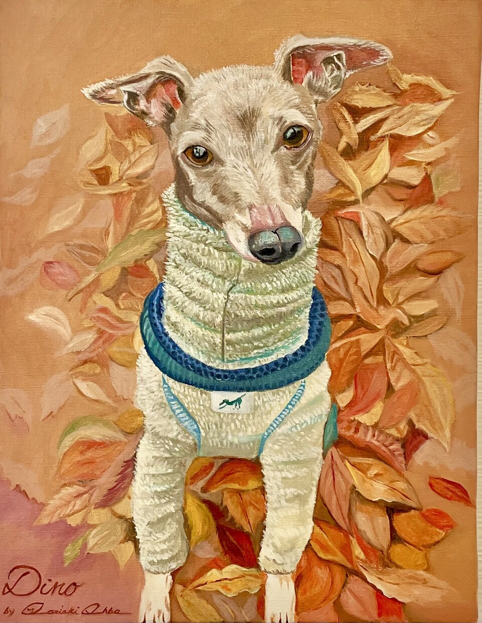 あなたの大切なペットの肖像画を油絵で描きます 油絵の醍醐味を身近に楽しんでいただける様リーズナブルに設定 イメージ8