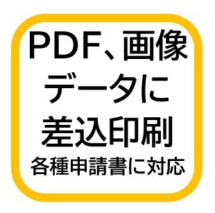 PDF、画像を基に差込印刷するVBAを開発します 公官庁等の申請書類など、エクセルデータがない場合でも可です イメージ1