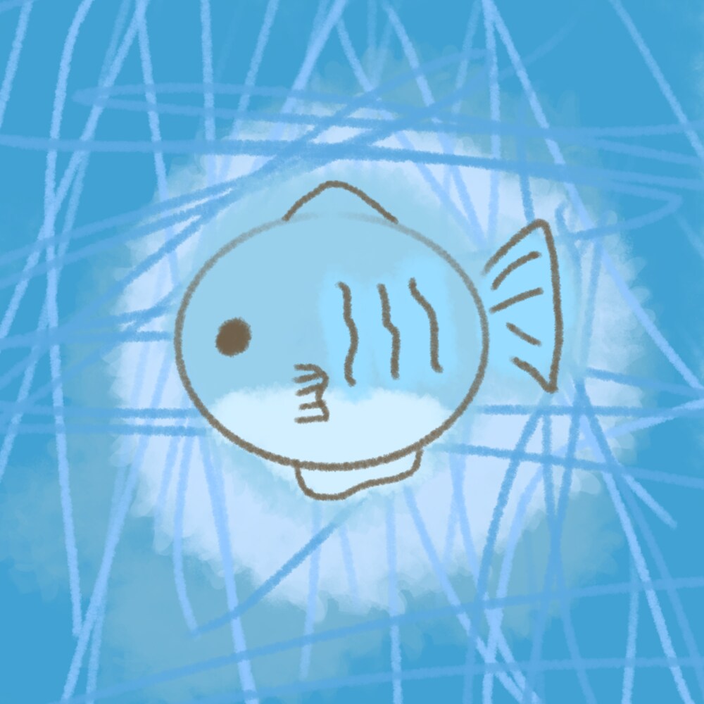 魚のイラストを描きます 海を泳ぐ魚。を描いてみました。 イメージ2