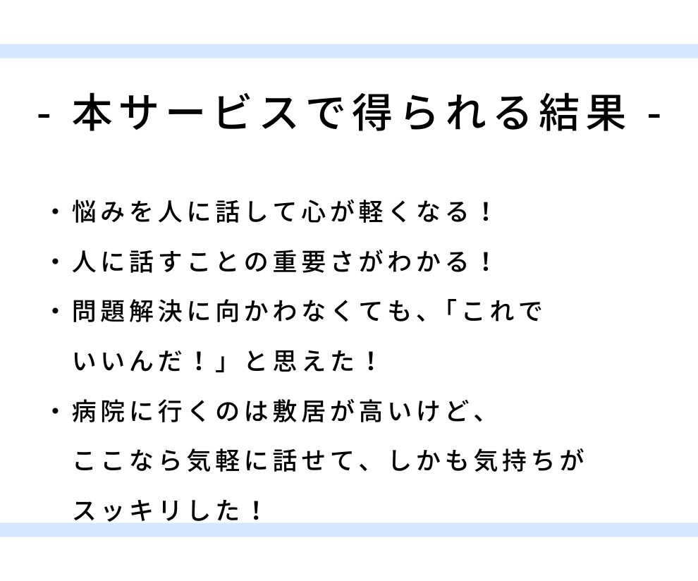 気持ちが整理できない方の悩みを臨床心理士が聴きます 悩みを言語化してスッキリしませんか？ イメージ4