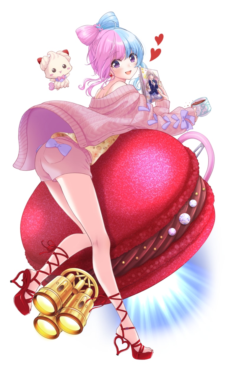 全身：可愛い女の子のイラスト制作します 可愛い女の子のオリジナルキャラクターを作りたい方へ イメージ5