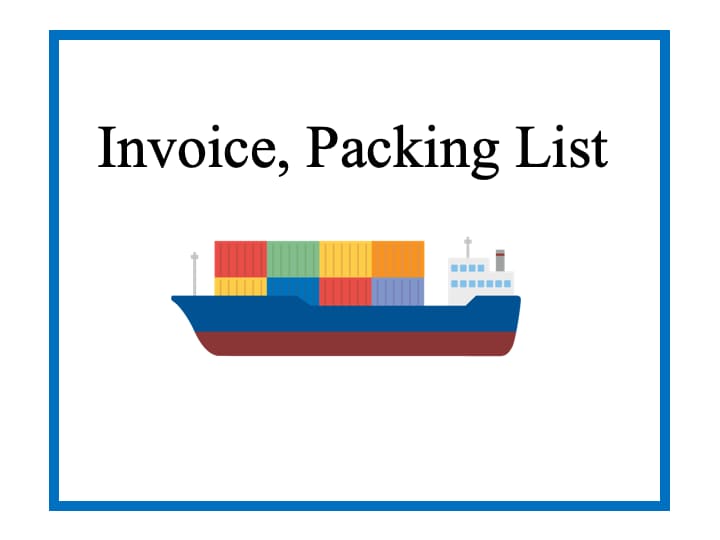 貿易書類 フォーマット作成します 実務経験者 Invoice,Packing list作成 イメージ1