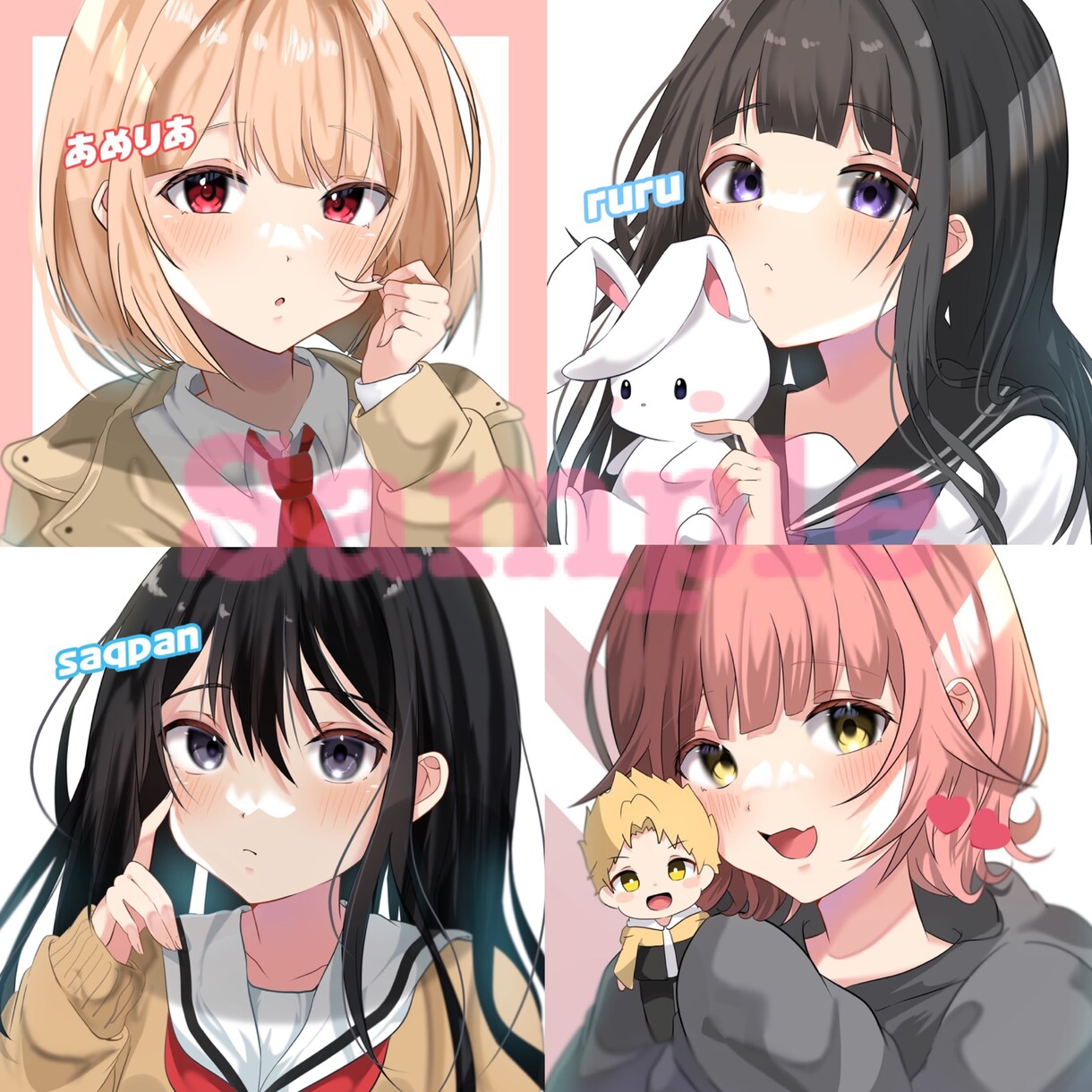 イラストかきます 可愛い、1目置かれるアイコンをお描きします！ イメージ7