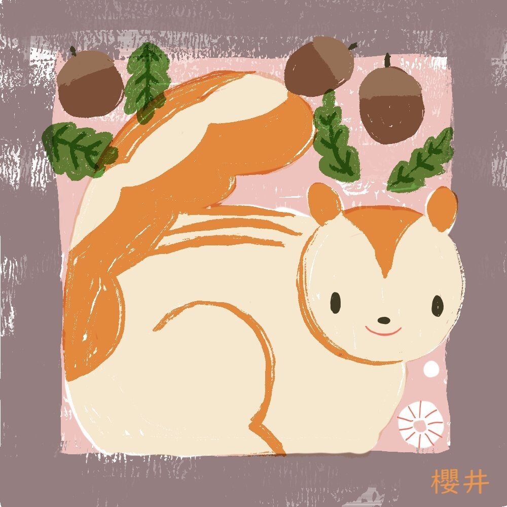 絵本風・主線無しイラストを描けます 主線無しのデフォルメされた人物や動物を描きます イメージ3
