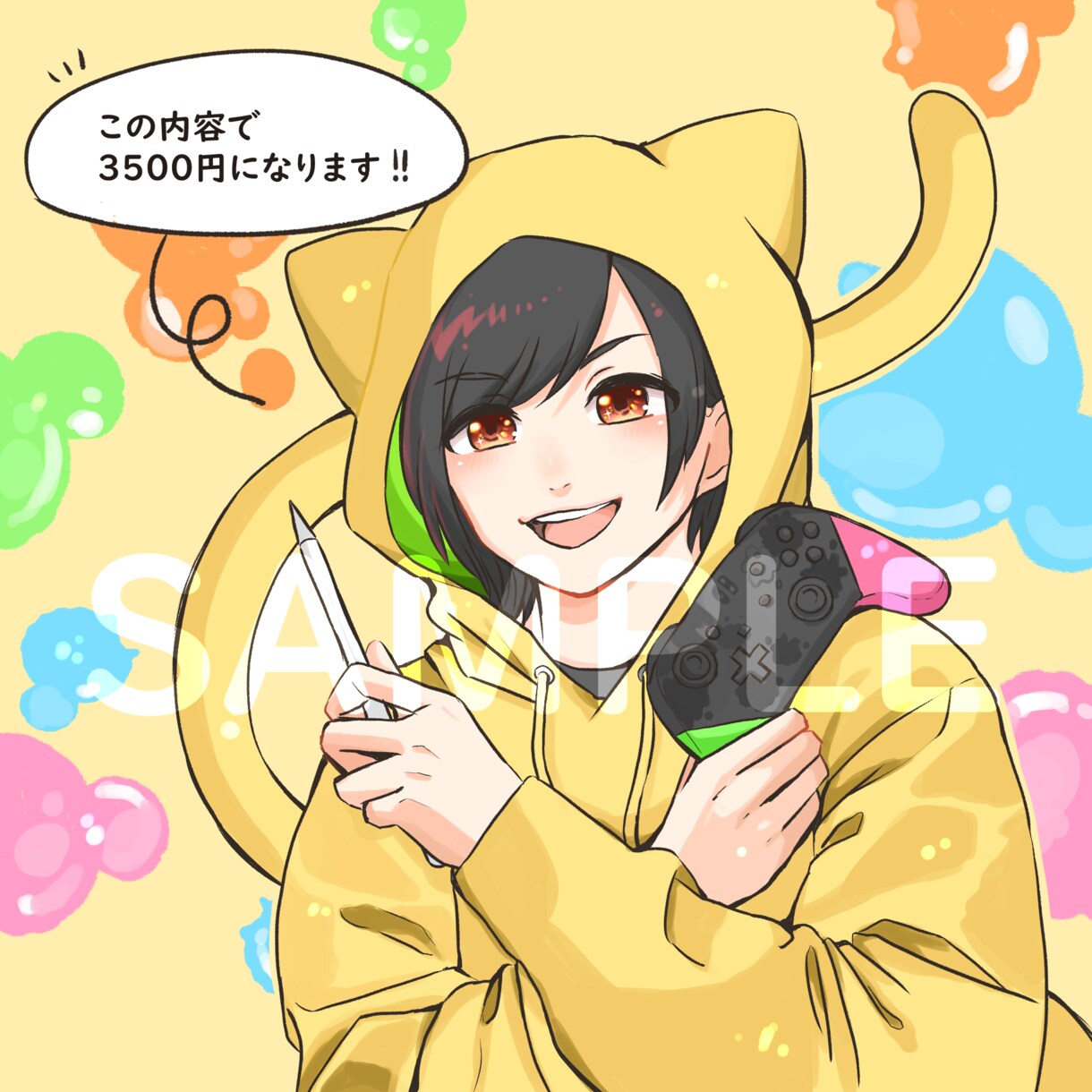 アイコンなどに使える可愛いイラスト描きます まずはお気軽に無料見積もり相談して下さい！！ イメージ5