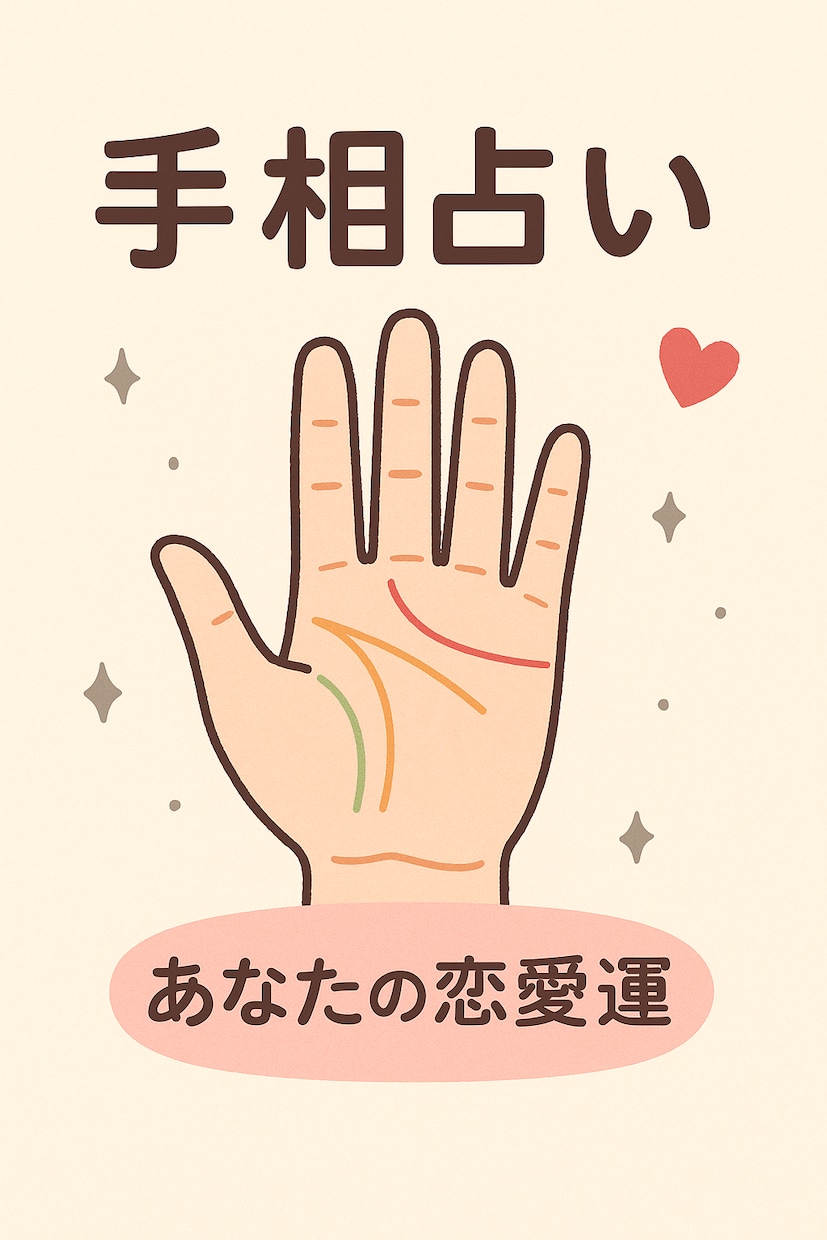 手相で占う！恋愛の行方と運命の出会いを解説します あなたの運命の相手や恋愛傾向を手相で徹底解説します！ イメージ1