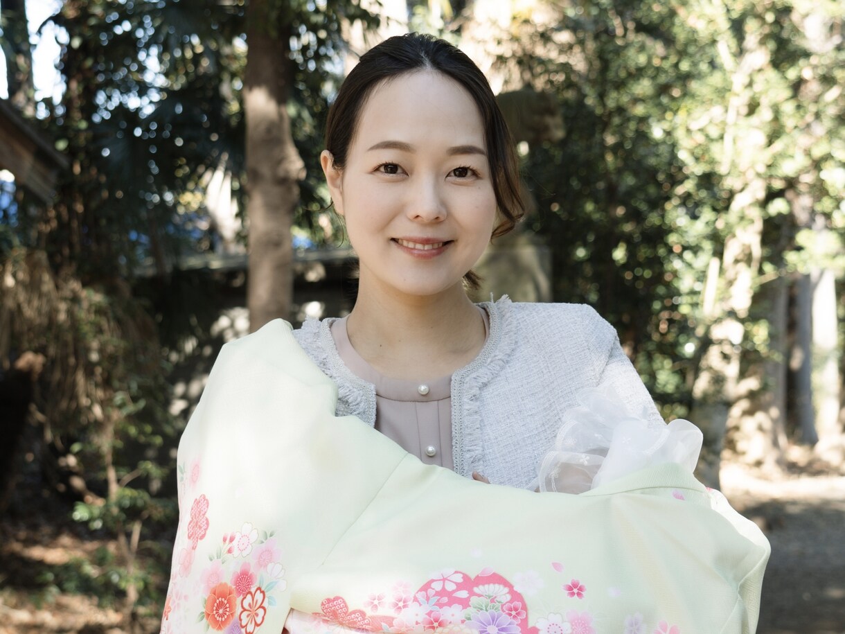 女性のプロカメラマンがお子様のお写真撮影いたします ニューボーン/お宮参り/ハーフバースデー/記念フォト/七五三 イメージ2