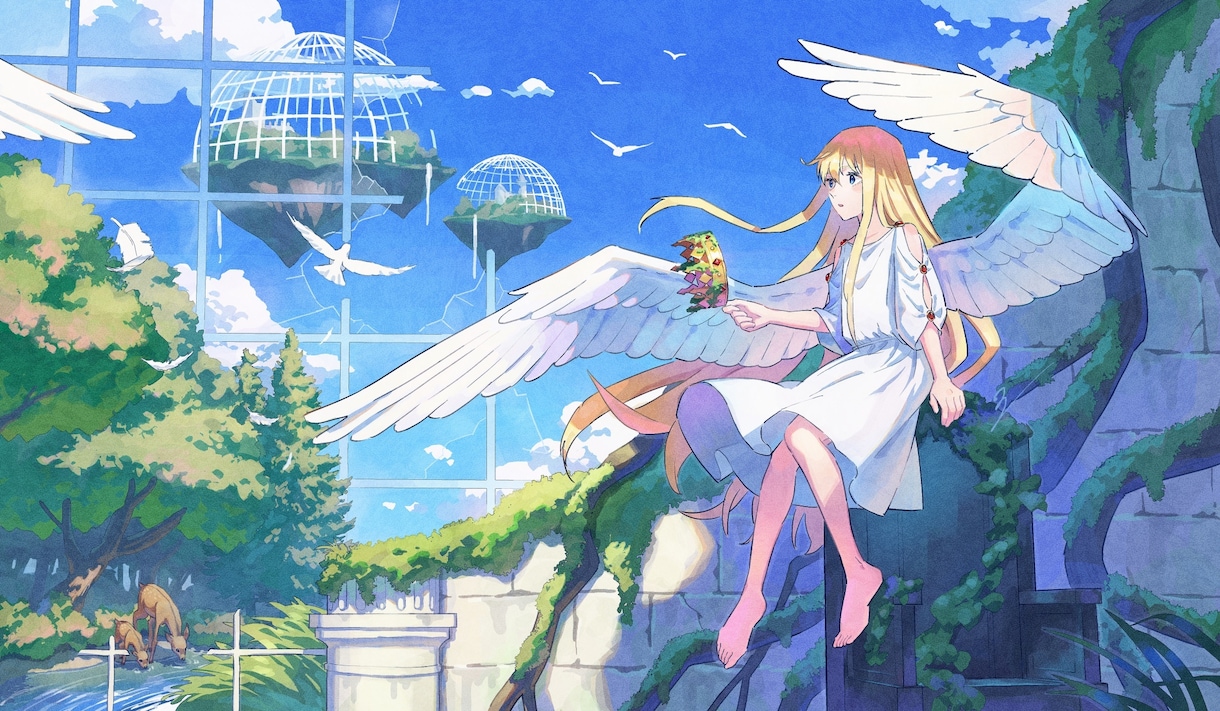 あたたかい世界観のイラストを描きます 一枚絵、サムネイル、MVイラスト、立ち絵など イメージ4