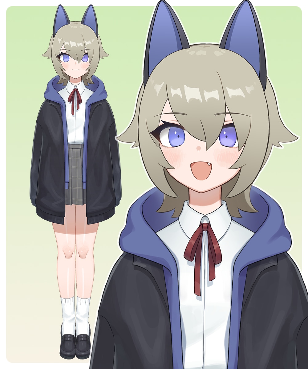 キャラデザから対応！Vtuberモデル作成します どこから見てもかわいく配信画面でも自然なLive2Dモデル イメージ2