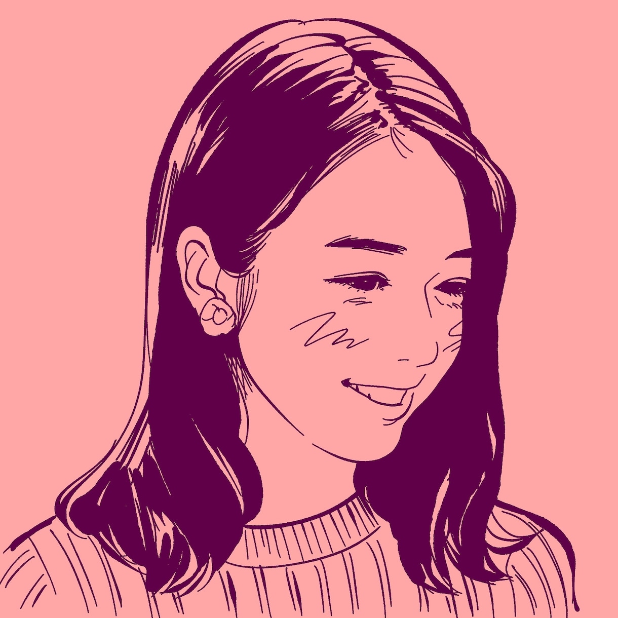 ソフトでカラフル！2色の似顔絵アイコン描きます パターン以外の配色リクエストもOK。 イメージ10
