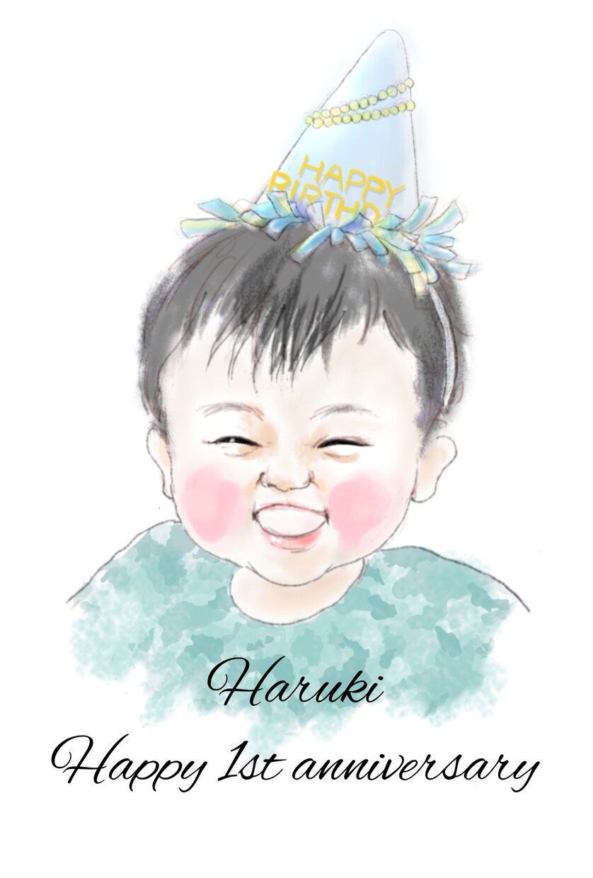 ふんわり柔らかい雰囲気の似顔絵をお描きします デザイナー経験のあるママ似顔絵師 イメージ6