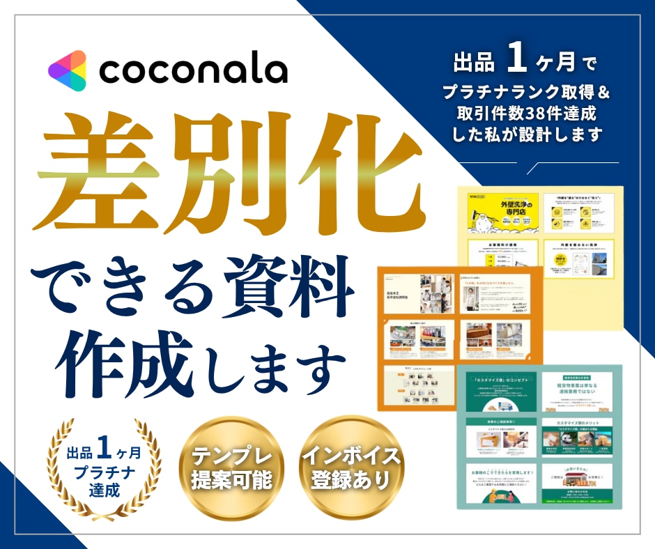 集客率＆信頼度UP【差別化できる資料】お作りします 制作経験2万件以上✨️プロのデザイナーが丁寧にお作りします イメージ1
