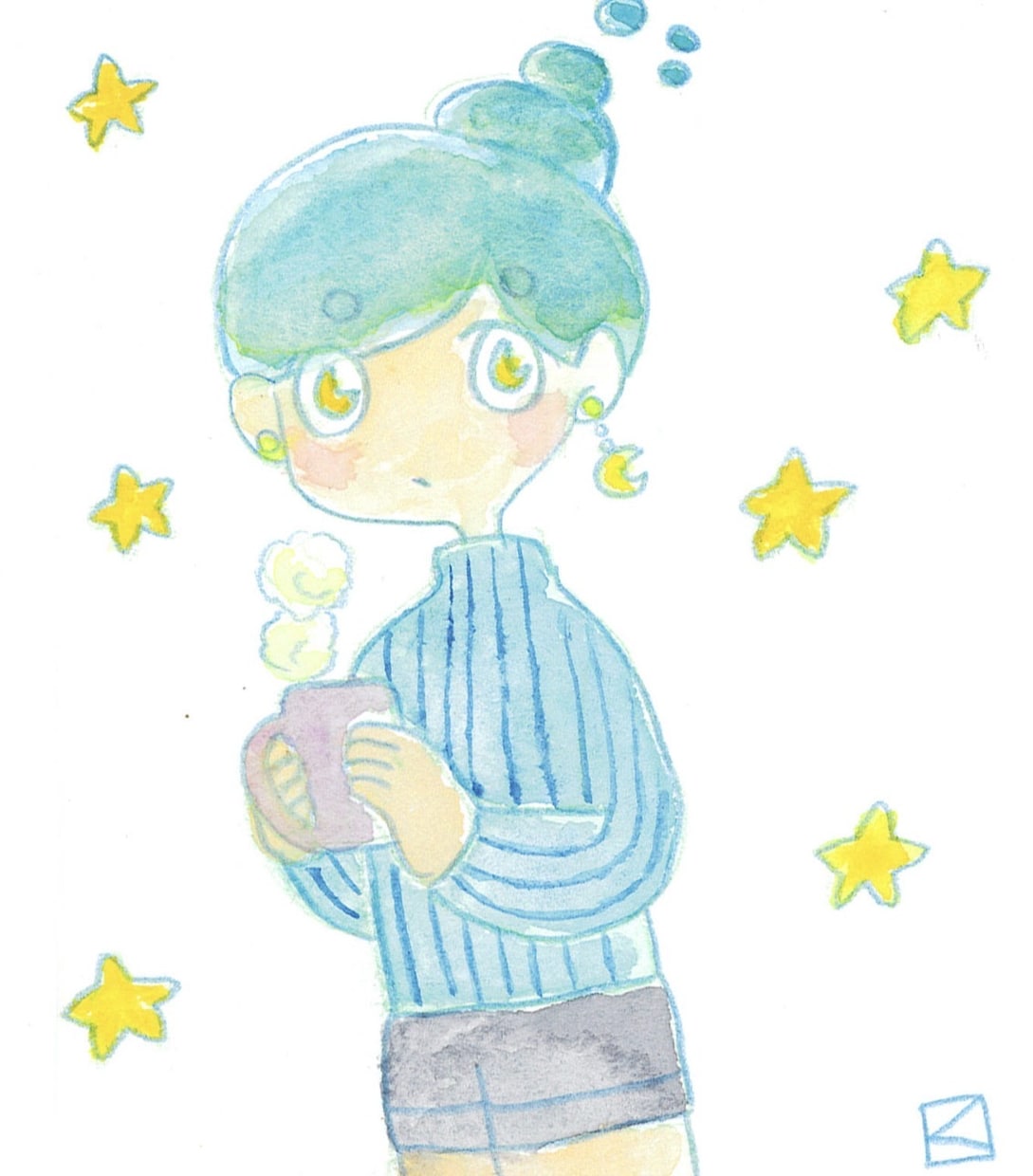 ゆるくてポップな水彩画をおかきします ゆるくてカラフルなイラストをお描きします イメージ2