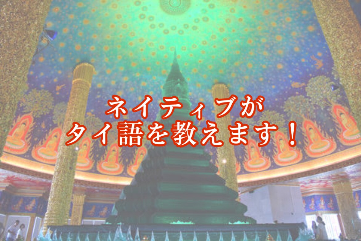 ネイティブがタイ語の会話練習や発音指導します タイ語の会話練習をしたい方やネイティブに発音指導して欲しい方 イメージ1