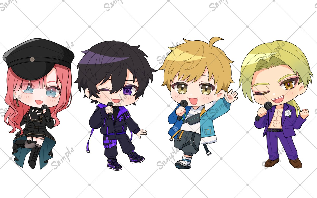 可愛いデフォルメイラスト（ミニキャラ）描きます キャラクターを可愛くミニキャラ化！ イメージ8