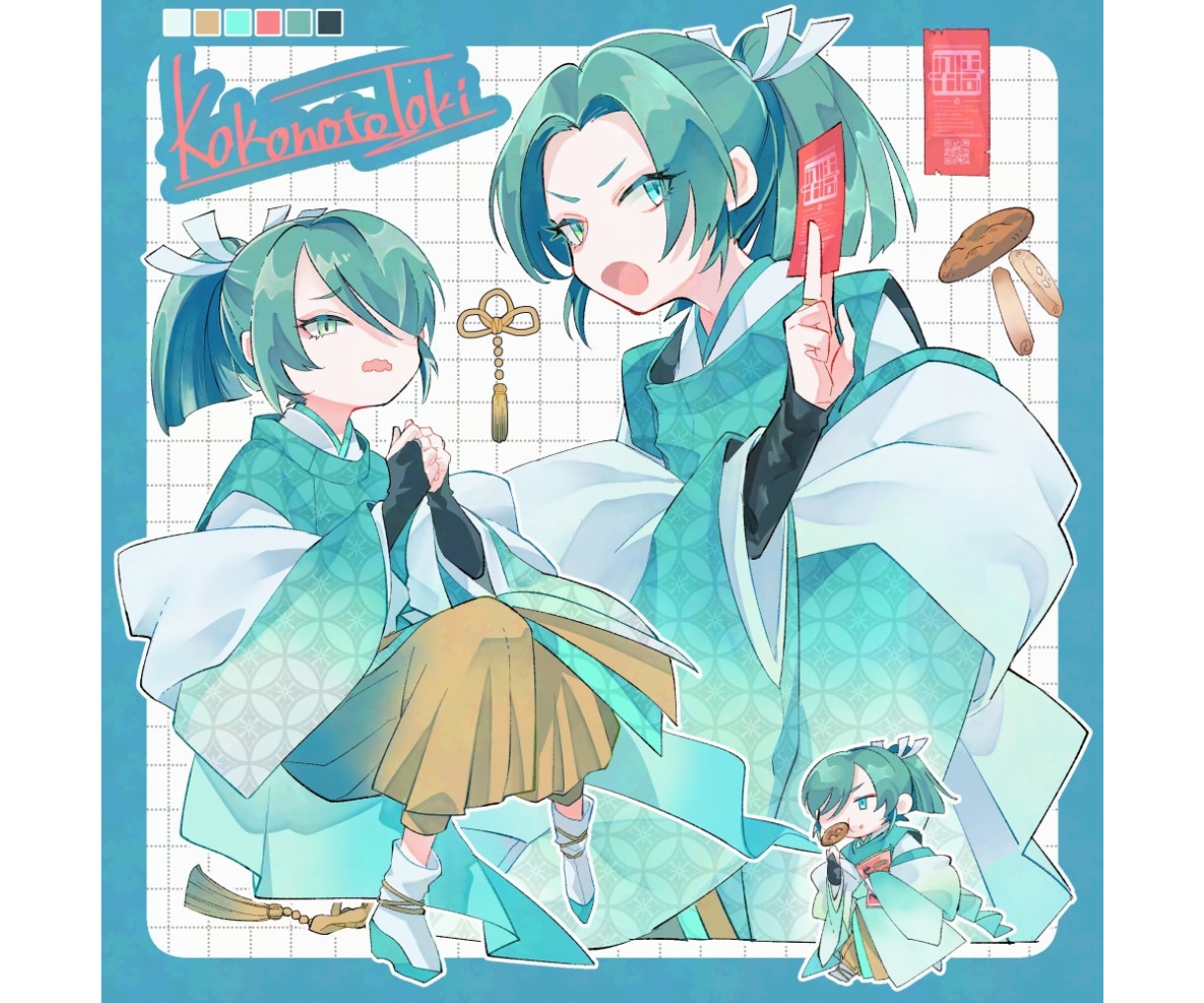 宝箱みたいな可愛い詰め込みイラスト制作します うちの子自慢、キャラクター紹介にも使える！ イメージ7
