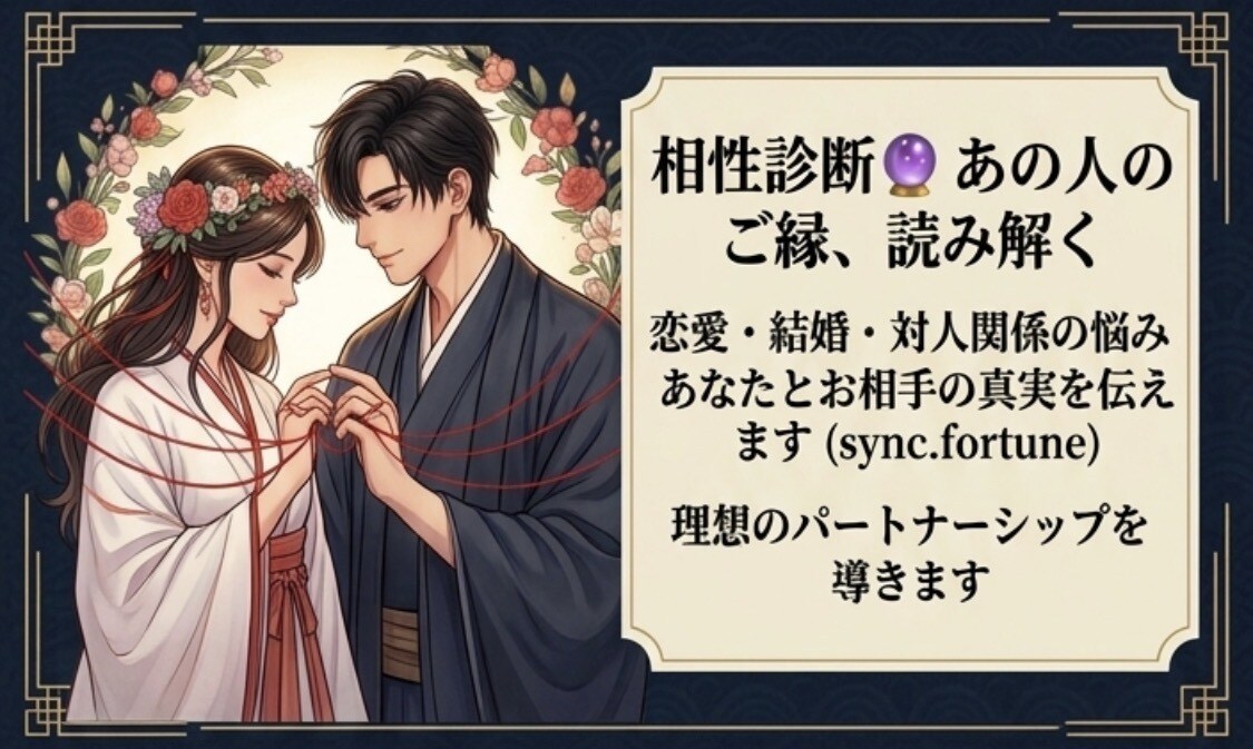 四柱推命＋タロットの運命の鑑定紐解きます 生年月日でわかる！恋愛・仕事・人間関係あなたの運勢を鑑定！ イメージ2