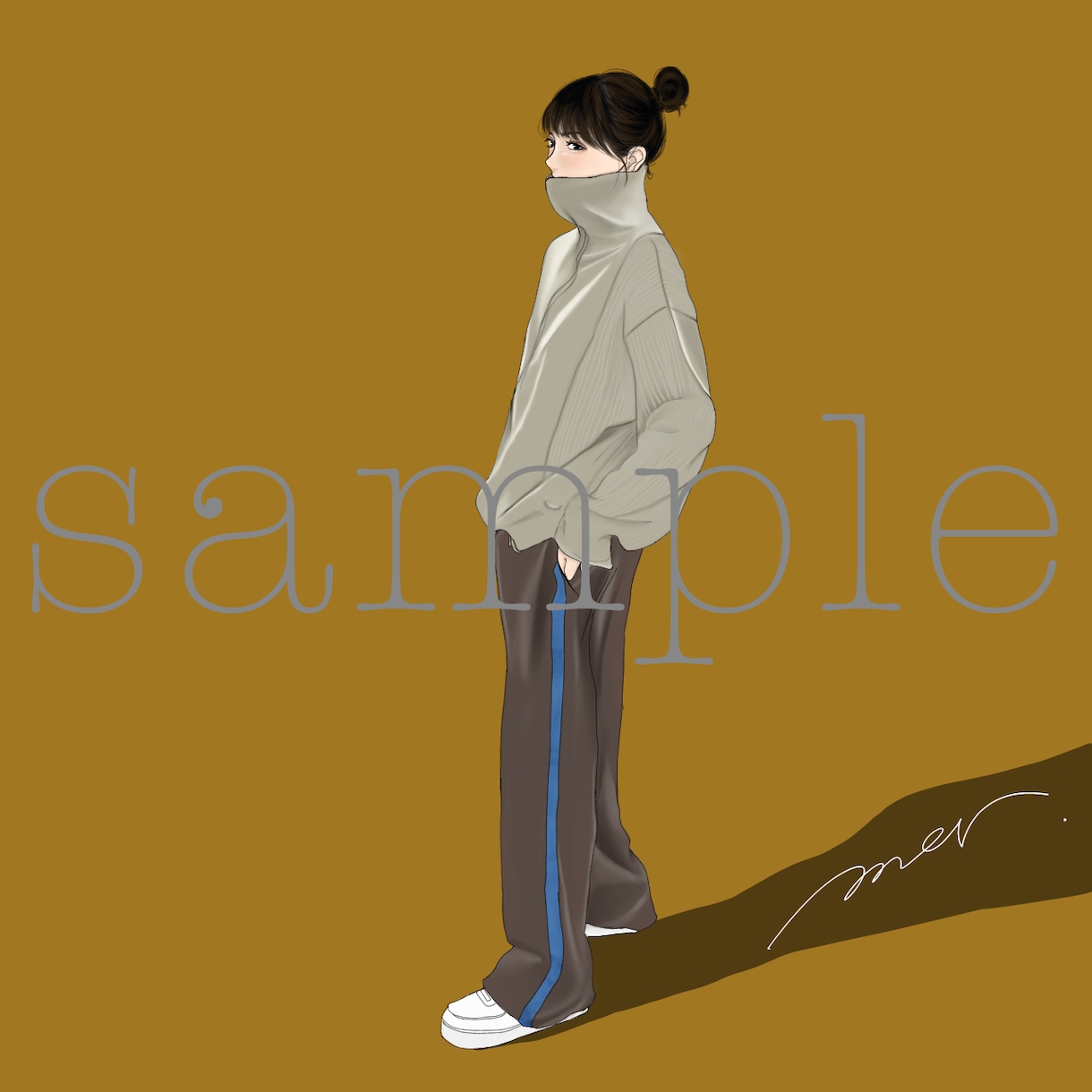 おしゃれなファッションイラストを作成します 商用OK！ポージングやメイクから周りと差をつけよう！ イメージ1