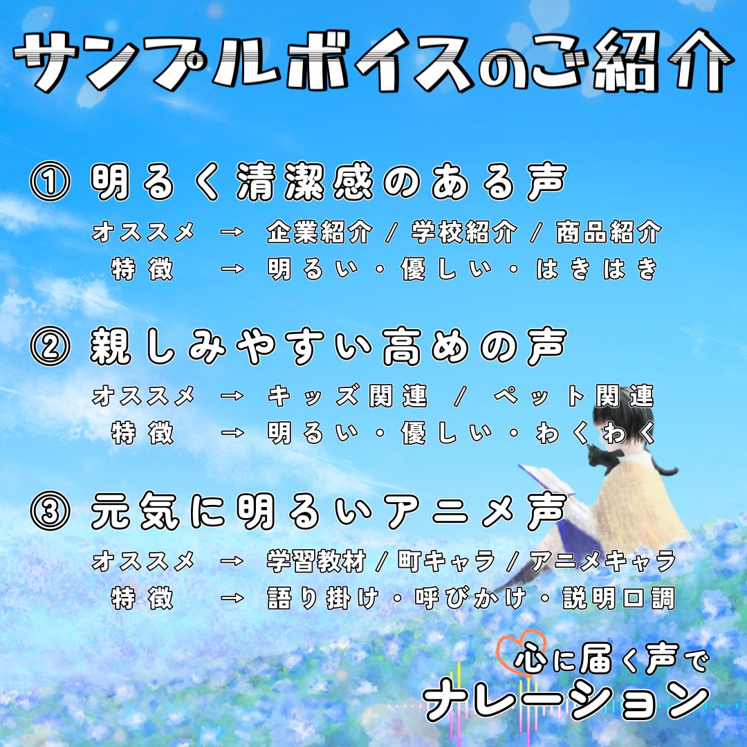 あなたの"夢" を 心に届く声でナレーションします 低コスト納品！！ YouTube解説/企業説明/商品紹介 他 イメージ2