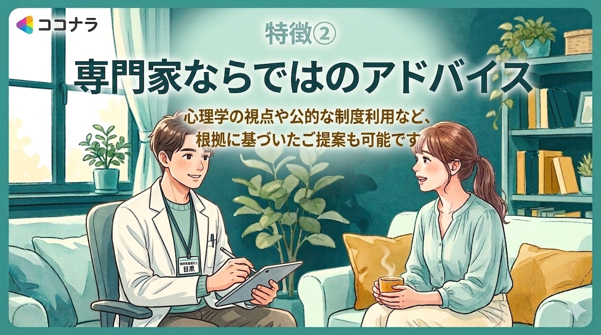 精神保健福祉士が心の整理お手伝いします あなたの感じた気持ちを否定せず大切にします！！ イメージ3