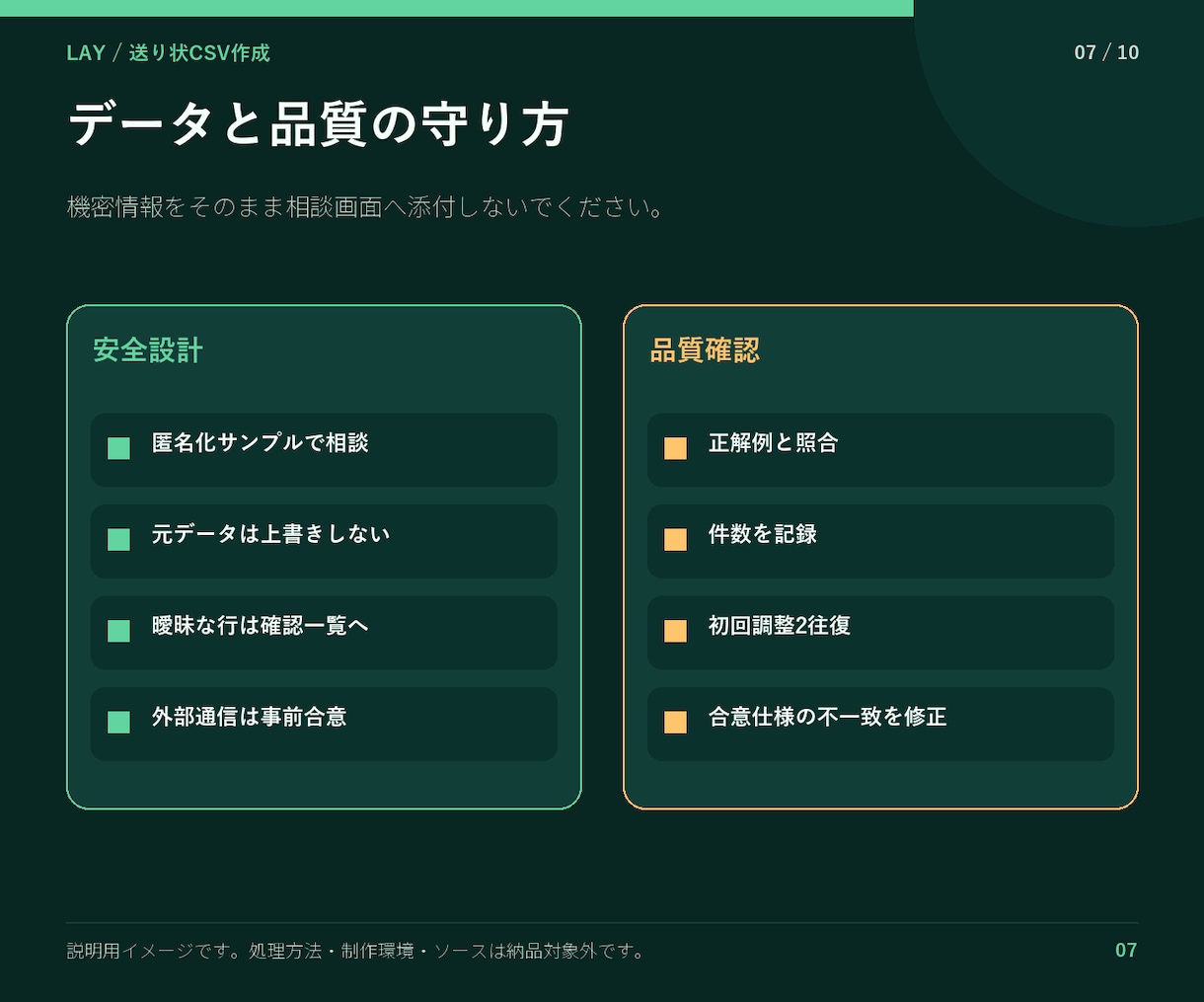 発送用CSVを指定形式に変換します 入力不足とエラー理由も分けて納品 イメージ7