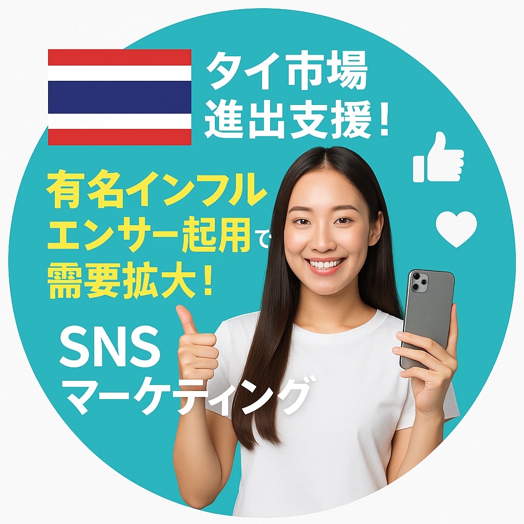 タイ市場進出！あなたの商品・サービス僕がPRします タイで活躍するインフルエンサーが商品価値をタイ全土へ拡散！ イメージ1