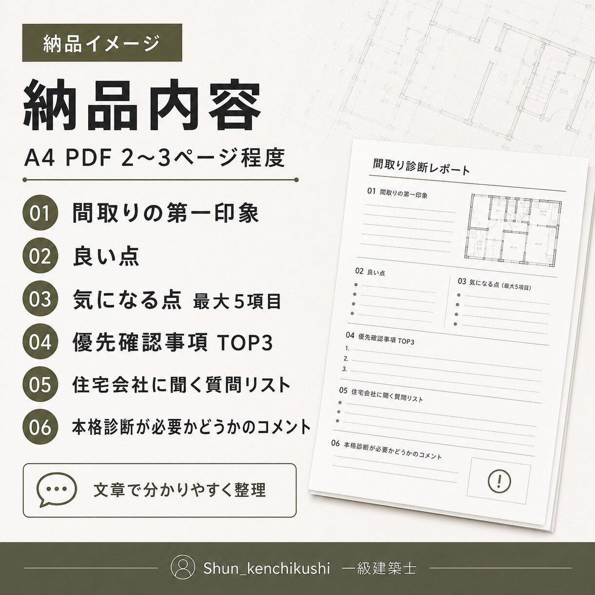 注文住宅の間取り不安を一級建築士がミニ診断します 打合せ前に気になる点を文章で整理します イメージ3