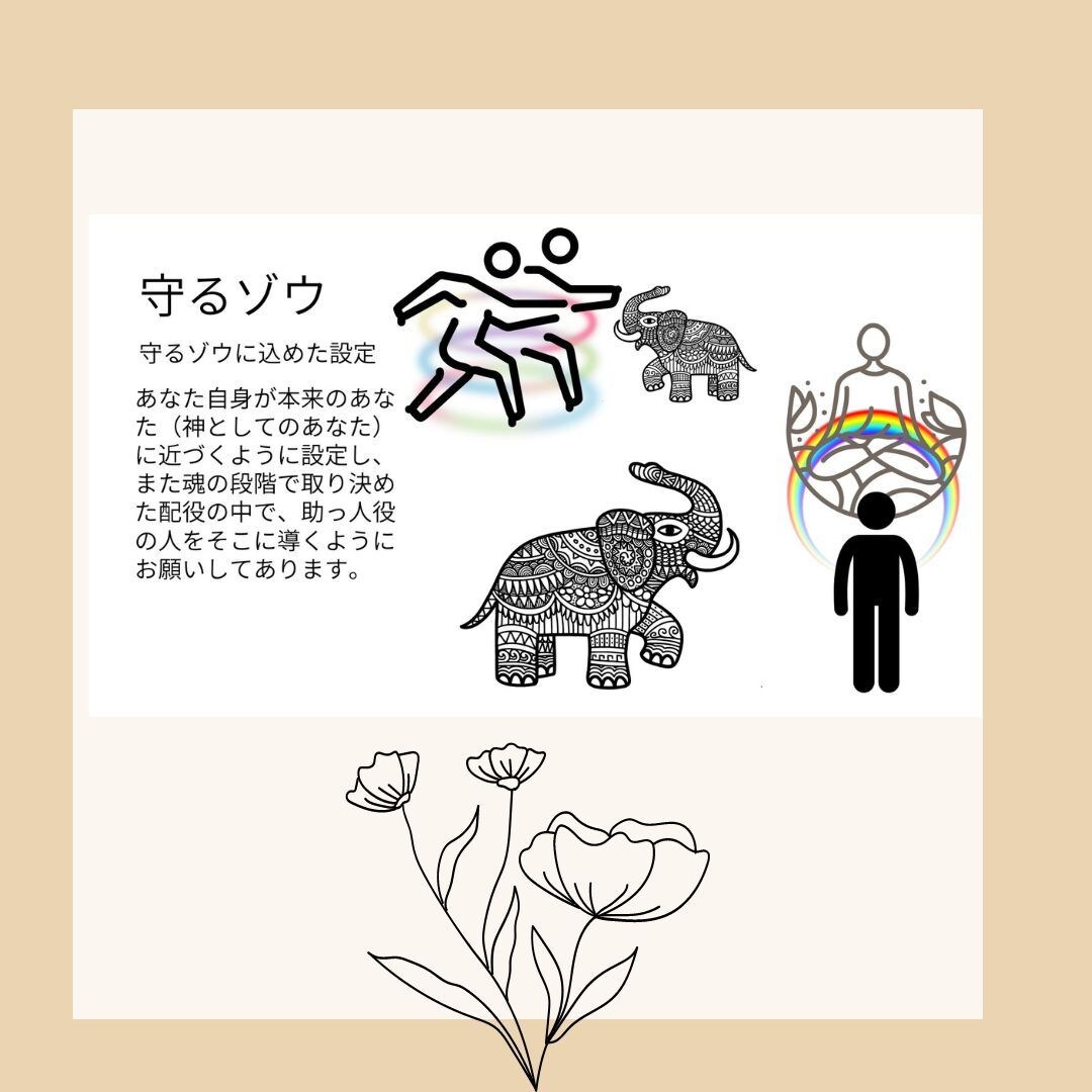 厄除け　ゾウがあなたを人間関係から守ります 守りの守るゾウ・不安に寄り添う大丈夫だゾウ2枚セット イメージ4