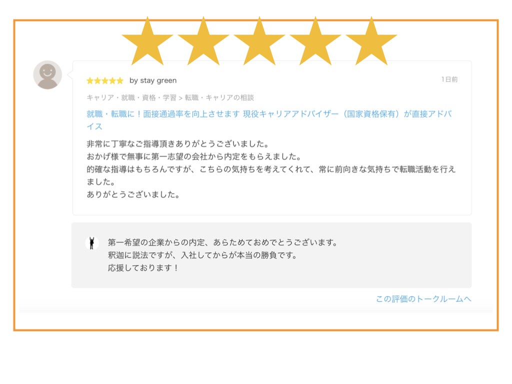 国家資格キャリアコンサルタントが相談に乗ります （1週間プラン）キャリアの悩み相談（テキストでの相談） イメージ2