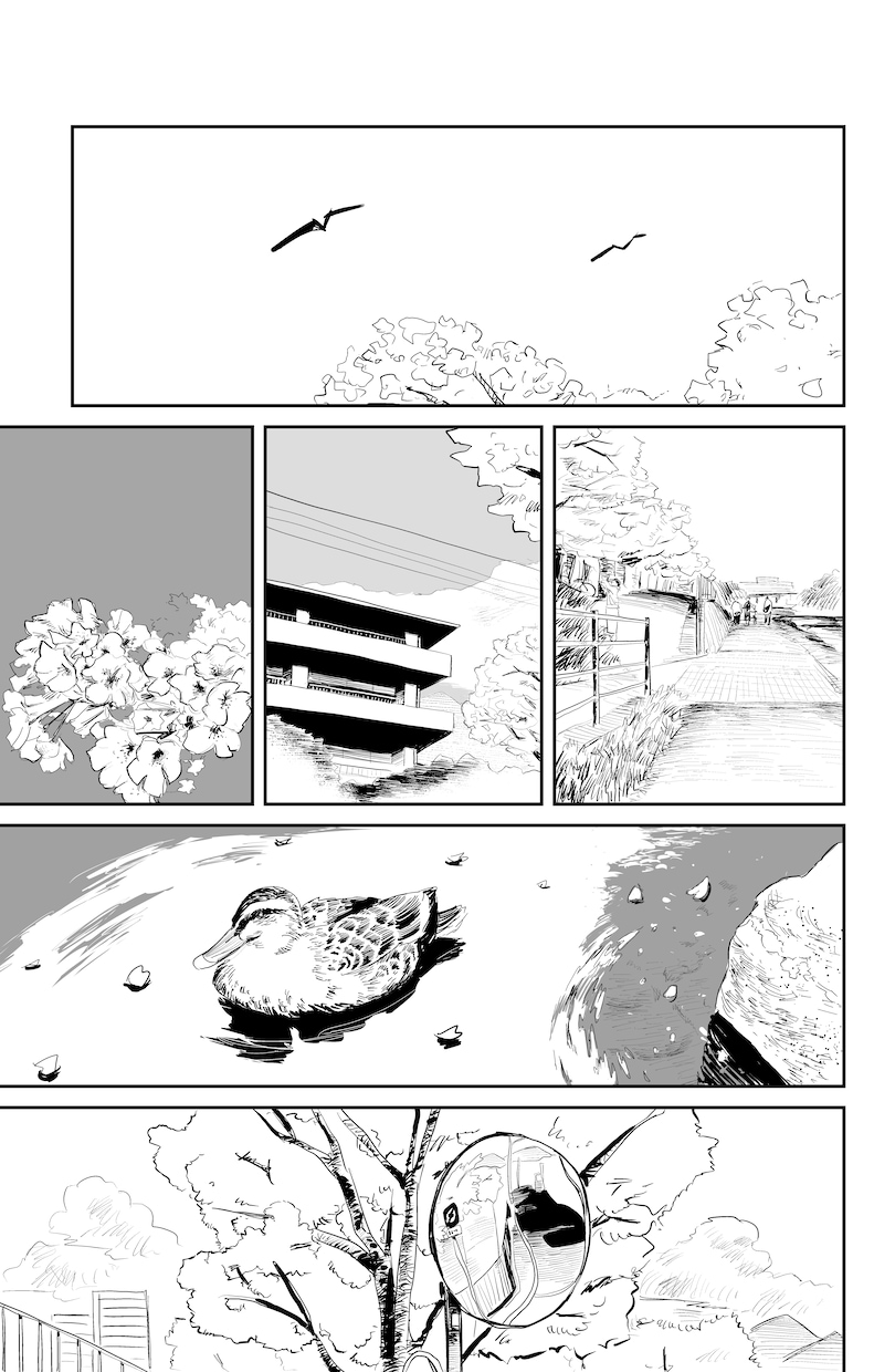 漫画形式の雰囲気のあるイラストを描きます 雰囲気や時の流れを感じられるコマ割りや線画 イメージ3