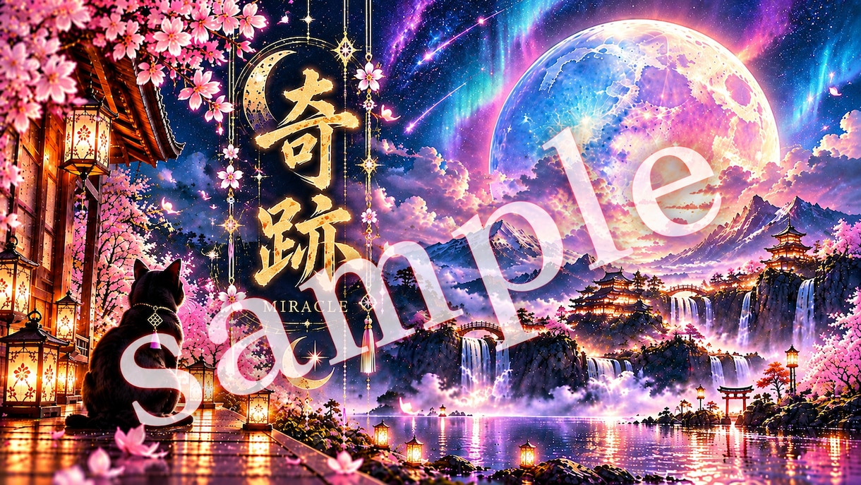 AIを活用したオリジナルスマホ壁紙制作します 幻想的なスマホ壁紙を制作します イメージ3