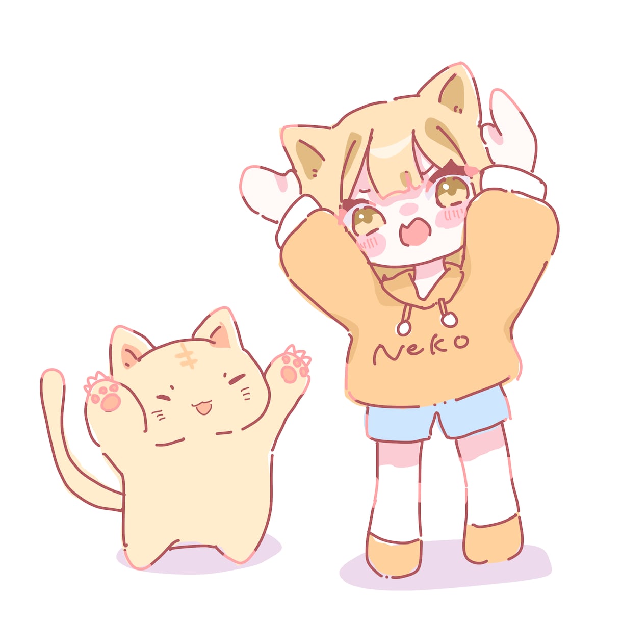 ゆるっとかわいい動物イラスト描きます もちもちゆるかわなあなただけのイラストをお描きします イメージ2