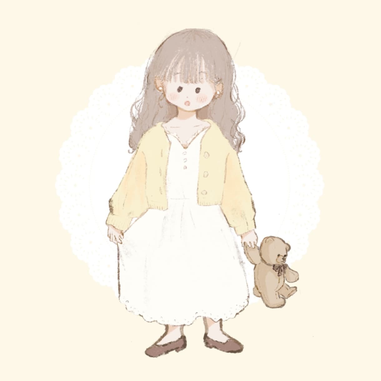 ゆるふわ可愛いアイコン作成致します ふわふわ柔らかいイラストがお好きな方へ。 イメージ2