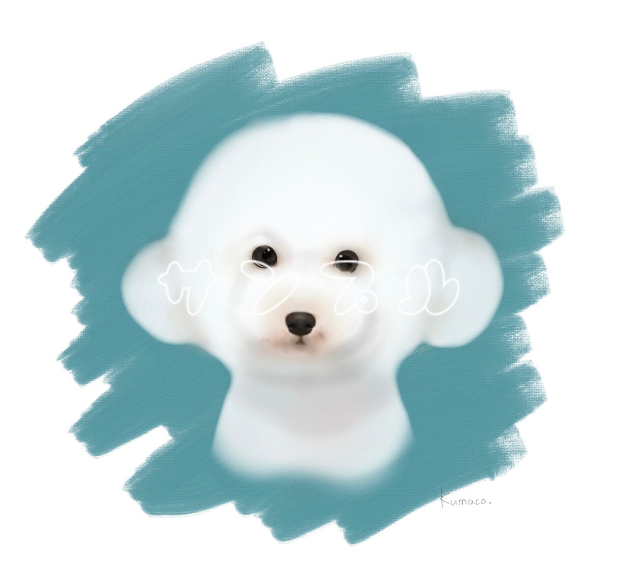 大切な家族（動物）のイラスト描きます ふあっと温かみのあるイラスト♡ イメージ1